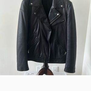HUGO Black Leather Jacket
